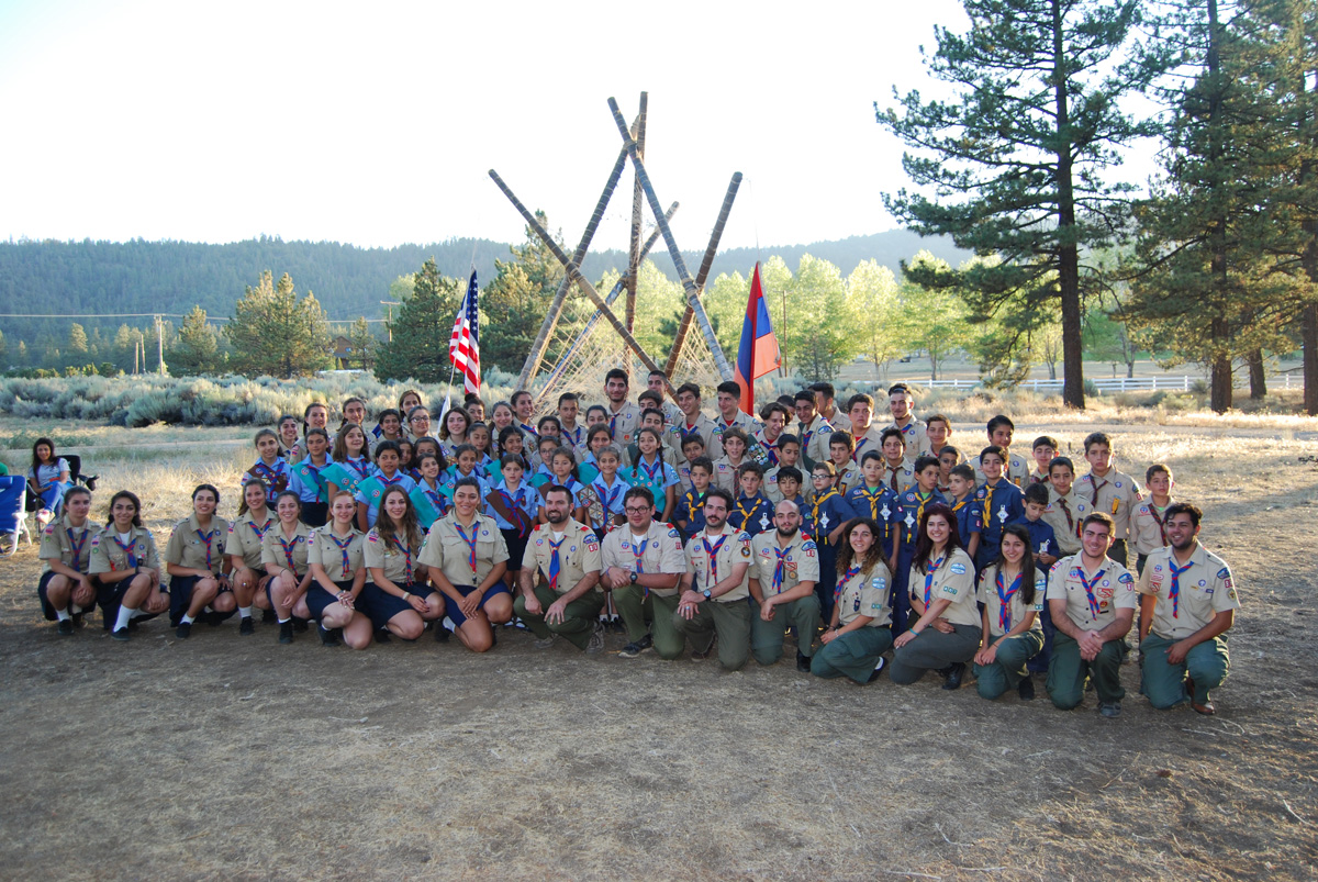 Pasadena-Glendale Scouts at Camp Arev