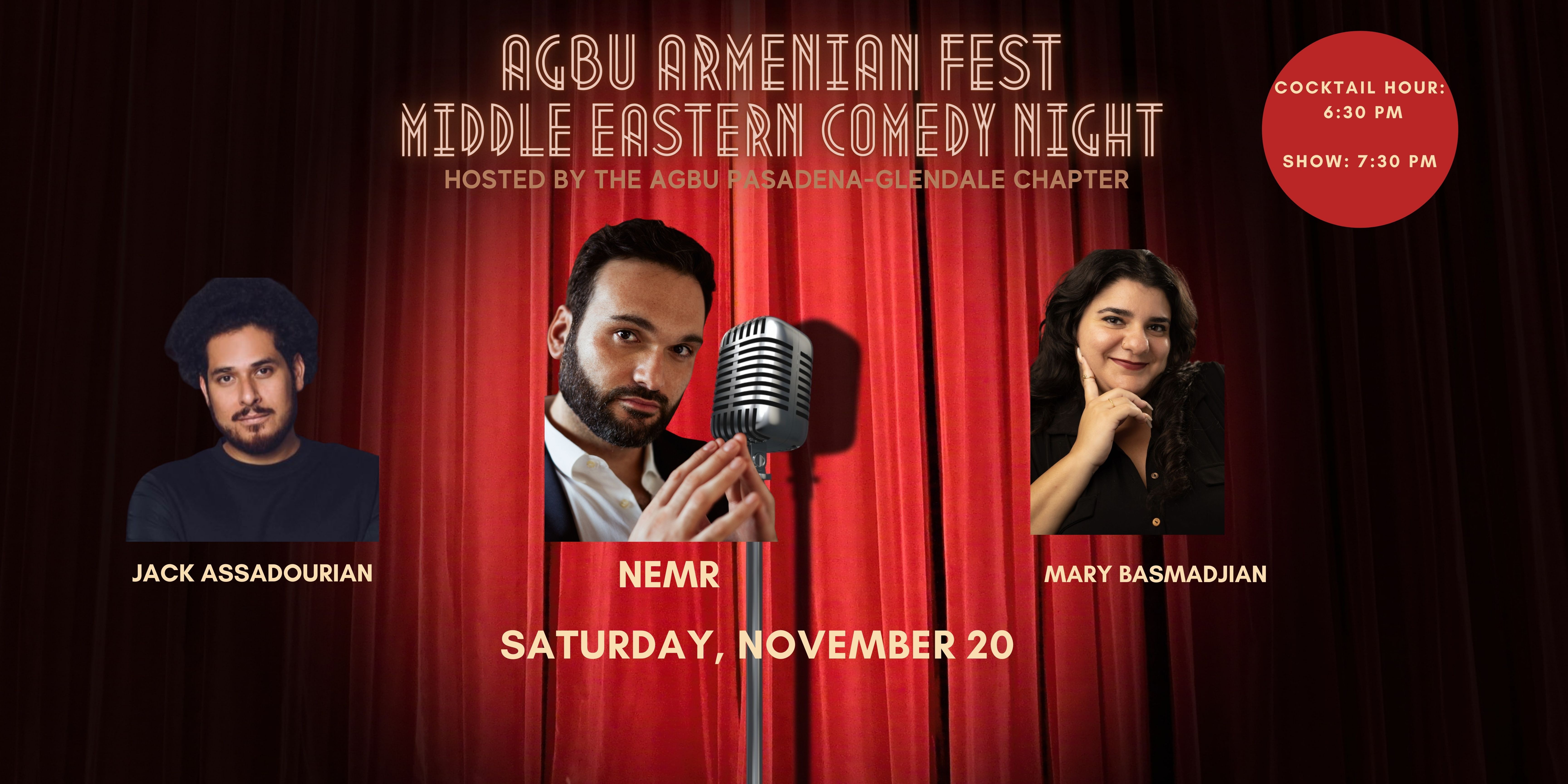 AGBU Armenian Fest: Middle Eastern Comedy Night