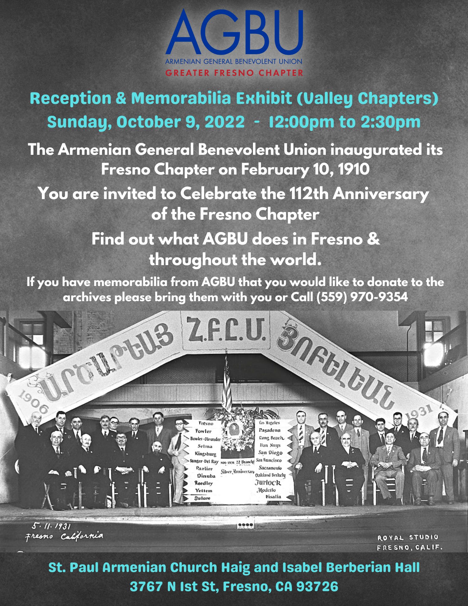 AGBU Fresno Chapter Exhibit