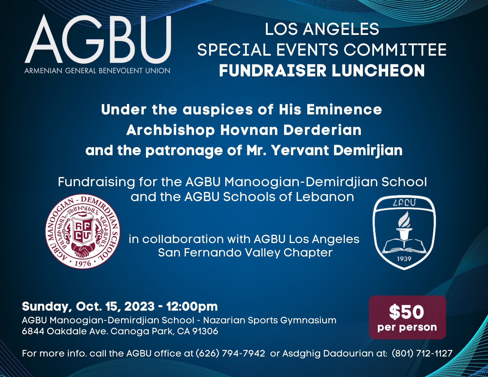 AGBU LA Special Events Committee Fundraiser Luncheon