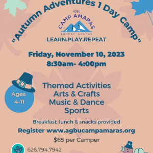 Autumn Adventures 1 day camp Nov. 10, 2023