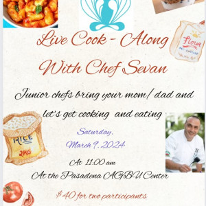 AGBU HyeGeen Mar 9, 2024 Cook-Along with Chef Sevan