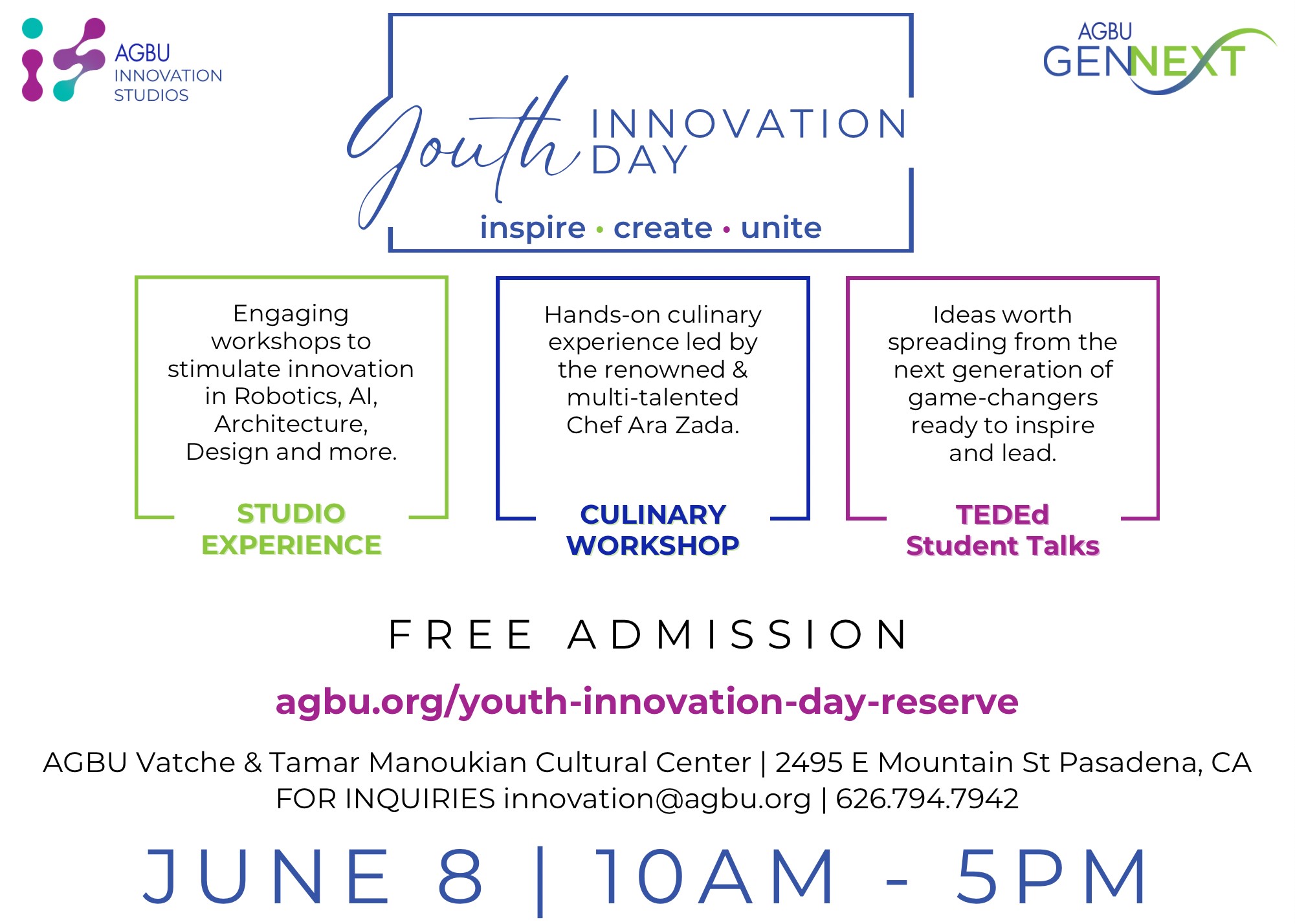 “Youth Innovation Day” Inspire, Create, Unite