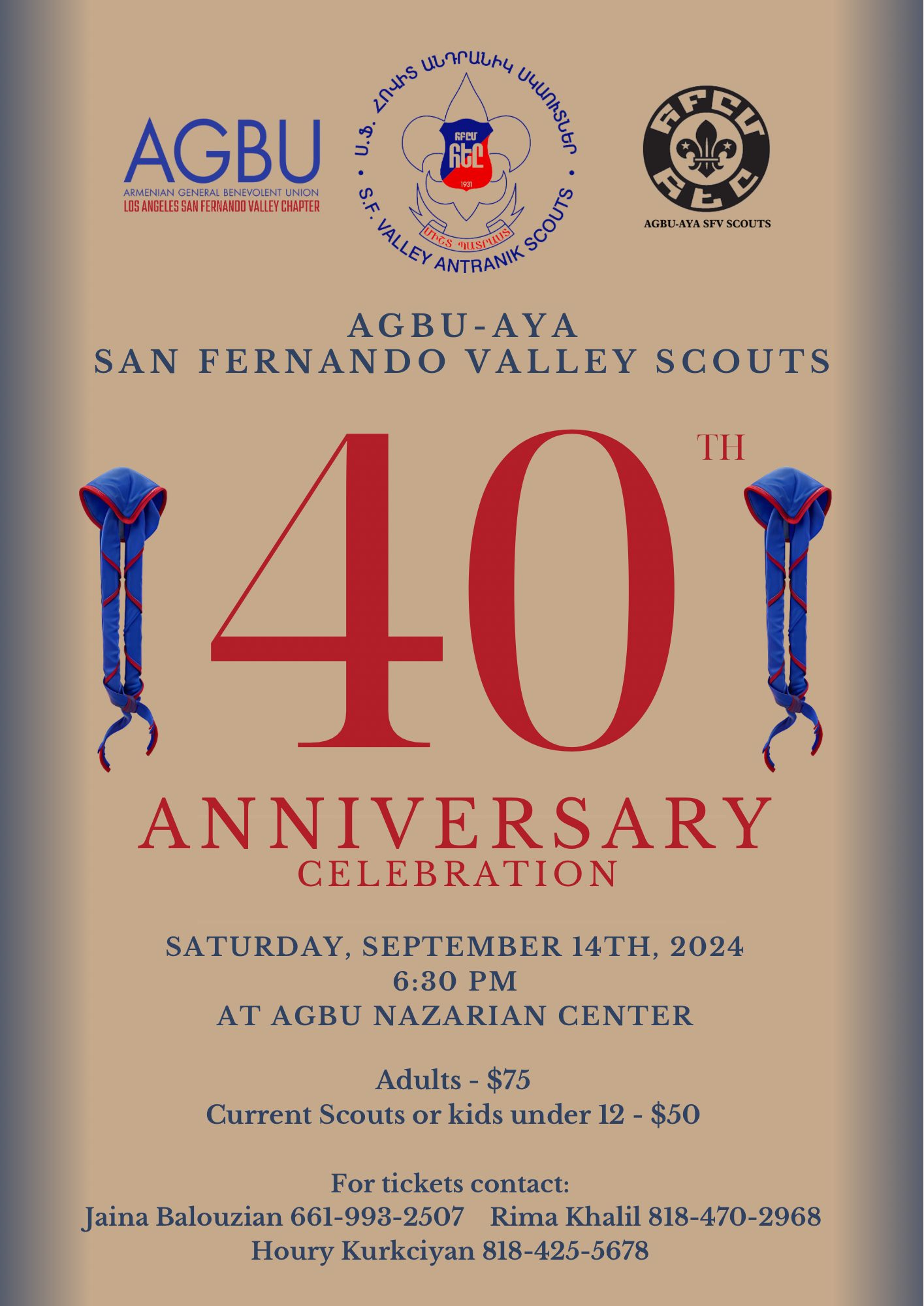 40th Anniversary of the Foundation of the AGBU-AYA Valley Scouts