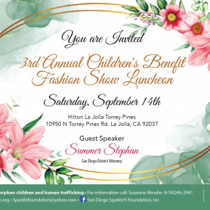 3rd annual children's benefit fashion show luncheon flyer